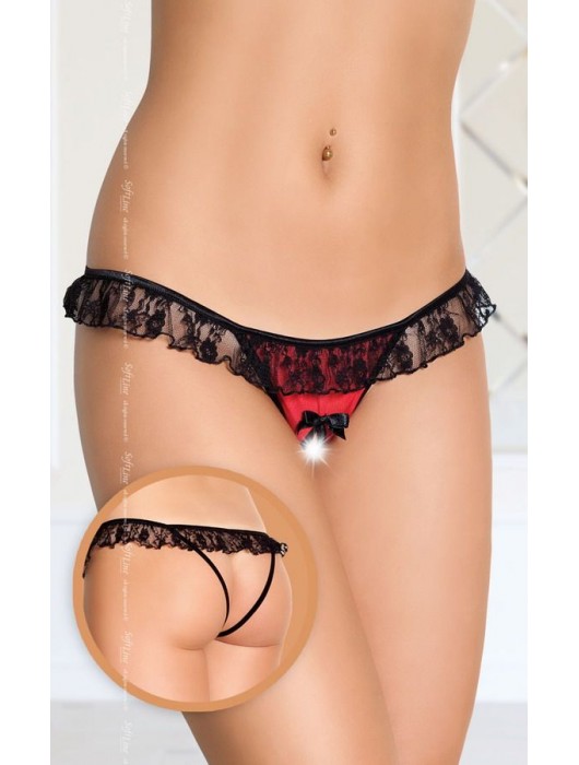 Трусики с кружевной оборкой и доступом - SoftLine купить с доставкой