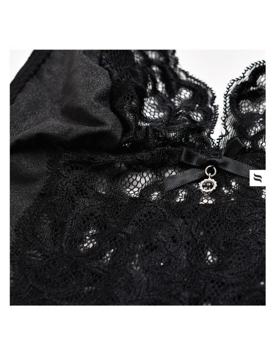 Коротенькая сорочка Laluna с кружевом - Obsessive купить с доставкой