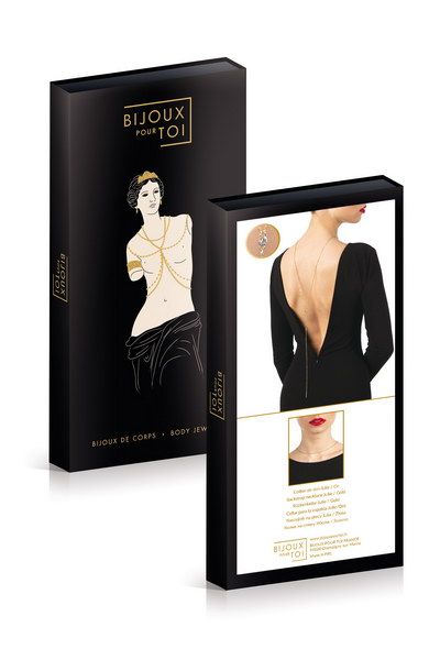 Золотистая цепочка на спину JULIE - Bijoux Pour Toi купить с доставкой