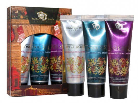Подарочный набор из 3 интимных гель-смазок - БиоМед - купить с доставкой в Санкт-Петербурге