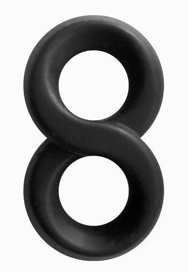 Черное эрекционное кольцо-восьмерка Infinity Ring - NS Novelties - в Санкт-Петербурге купить с доставкой