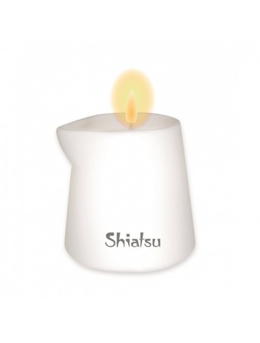 Массажная свеча с ароматом амбры - 130 гр. - Shiatsu - купить с доставкой в Санкт-Петербурге