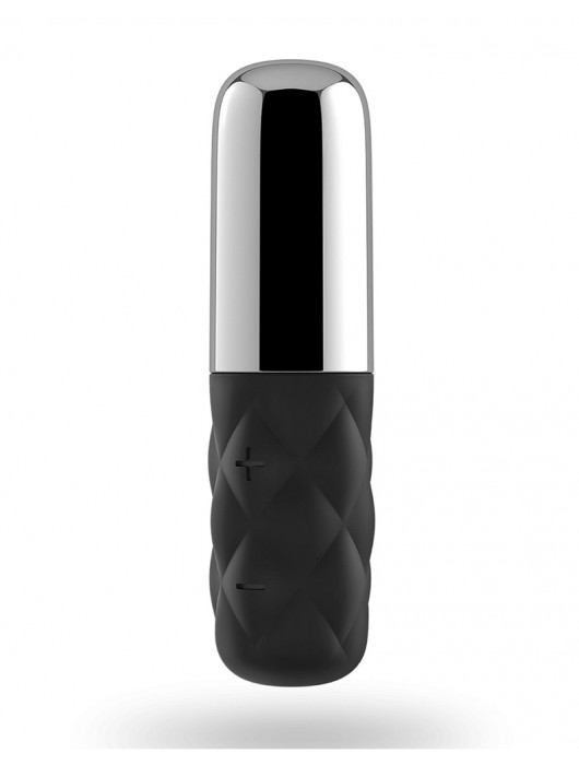 Чёрно-серебристая вибропуля Satisfyer Mini Sparkling Darling - Satisfyer