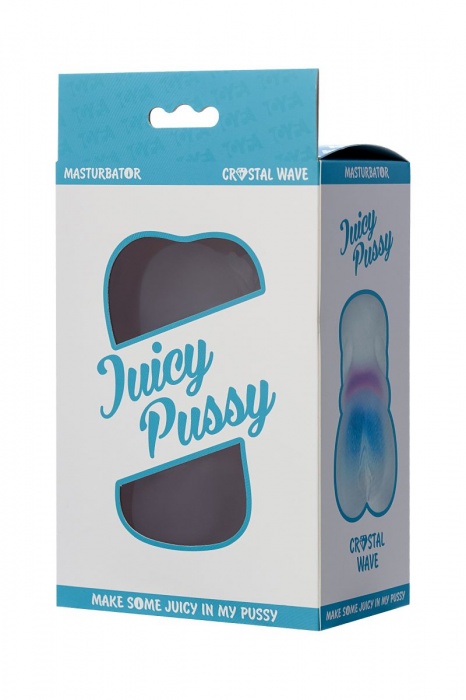 Прозрачный реалистичный мастурбатор Juicy Pussy Crystal Wave - ToyFa - в Санкт-Петербурге купить с доставкой