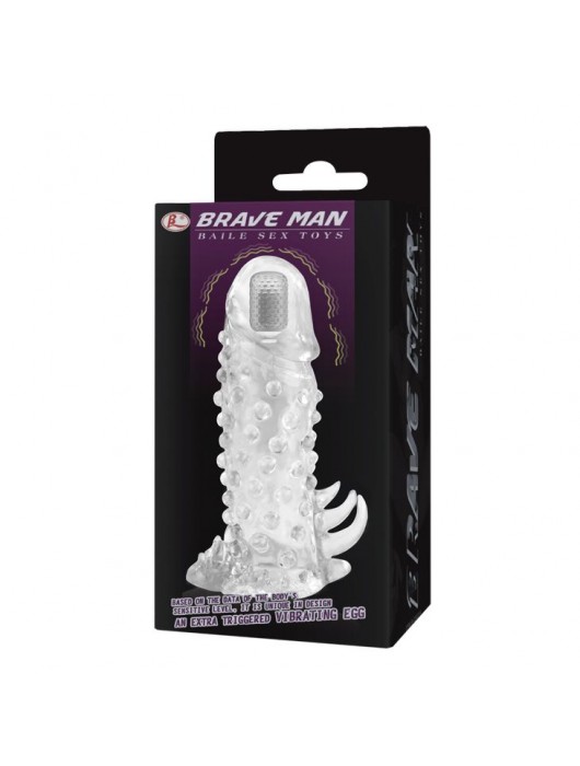 Насадка с пупырышками, усиками и вибропулькой - Baile - в Санкт-Петербурге купить с доставкой