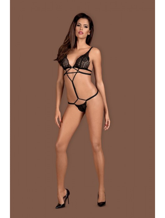 Оригинальное боди Mixty с кружевом - Obsessive купить с доставкой