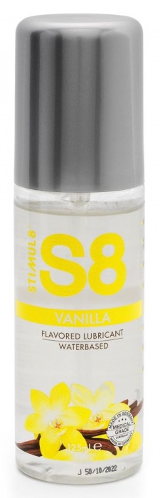 Лубрикант на водной основе Stimul8 Flavored Lube с ванильным ароматом - 125 мл. - Stimul8 - купить с доставкой в Санкт-Петербурге