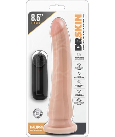 Телесный вибратор 8.5 Inch Vibrating Realistic Cock With Suction Cup - 21,6 см. - Blush Novelties