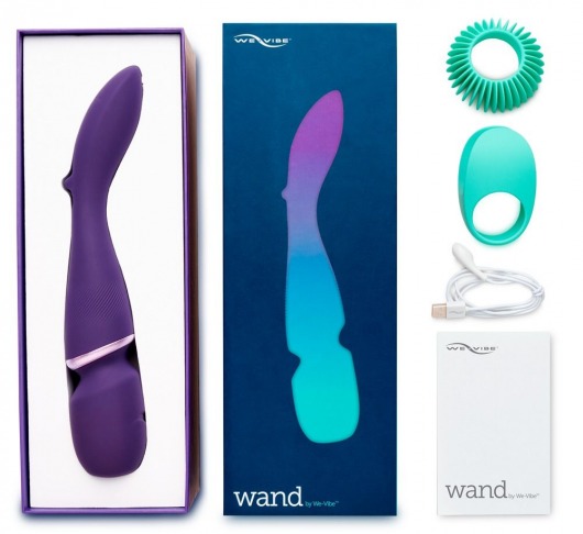 Фиолетовый вибратор-жезл We-Vibe Wand - We-vibe