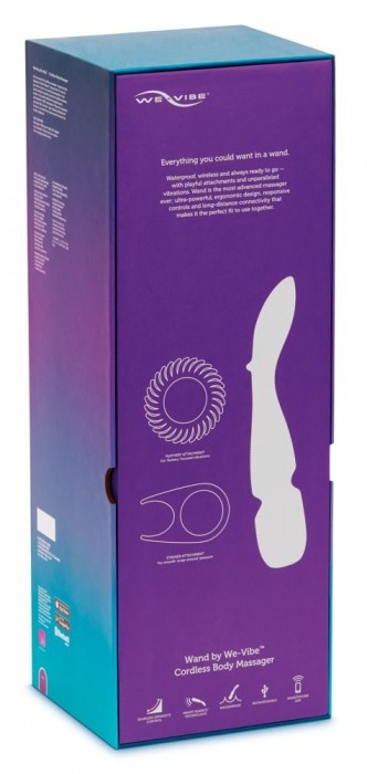 Фиолетовый вибратор-жезл We-Vibe Wand - We-vibe