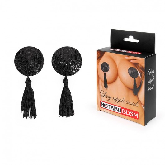 Черные круглые пэстисы с кисточками - Bior toys купить с доставкой