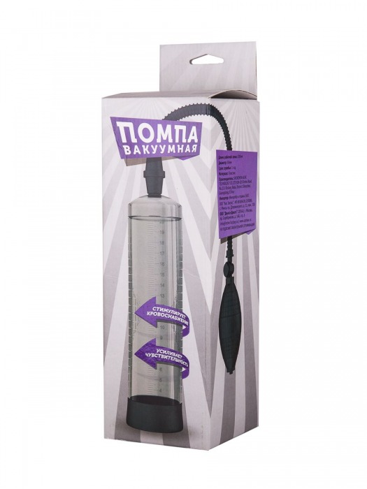 Прозрачная вакуумная помпа с грушей - Rubber Tech Ltd - в Санкт-Петербурге купить с доставкой