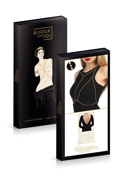Золотистая упряжь на тело BIJOUX DE CORPS AGATHE OR - Bijoux Pour Toi купить с доставкой