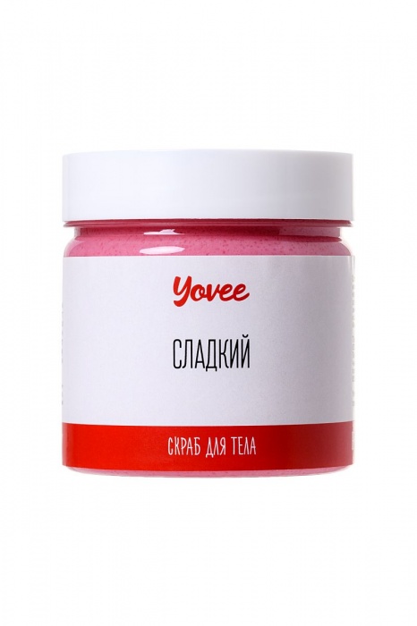 Скраб для тела  Сладкий  с ароматом клубничного йогурта - 200 гр. -  - Магазин феромонов в Санкт-Петербурге