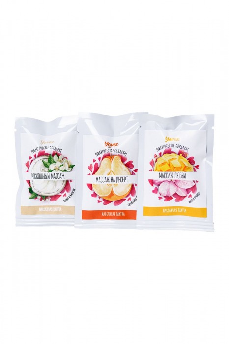 Набор из 3 плиток для массажа  Романтическое свидание - ToyFa - купить с доставкой в Санкт-Петербурге