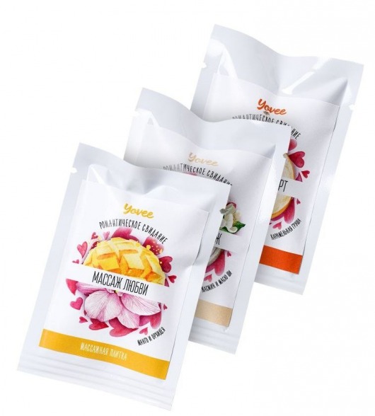 Набор из 3 плиток для массажа  Романтическое свидание - ToyFa - купить с доставкой в Санкт-Петербурге