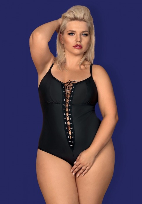 Изысканное боди Redella со шнуровкой - Obsessive купить с доставкой