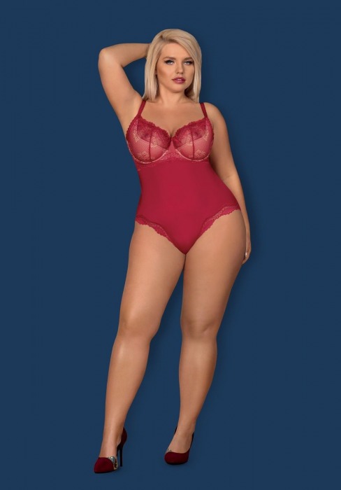 Оригинальное боди Rosalyne с кружевом - Obsessive купить с доставкой