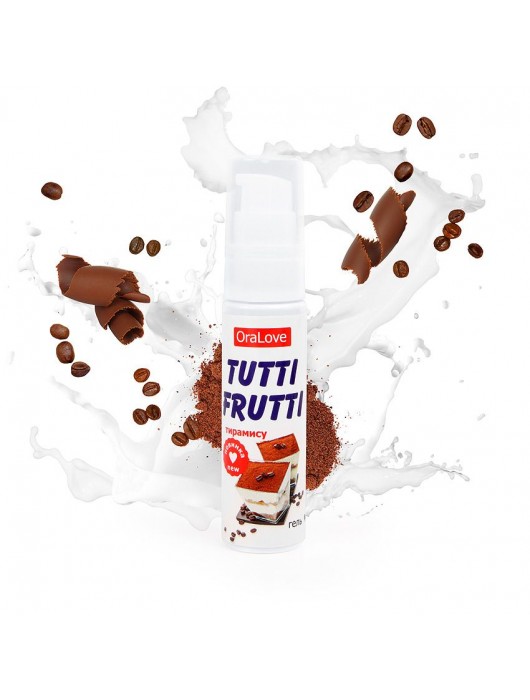 Гель-смазка Tutti-frutti со вкусом тирамису - 30 гр. - Биоритм - купить с доставкой в Санкт-Петербурге