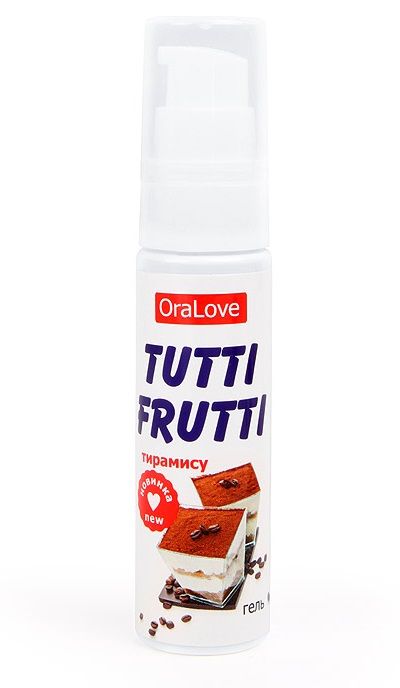 Гель-смазка Tutti-frutti со вкусом тирамису - 30 гр. - Биоритм - купить с доставкой в Санкт-Петербурге