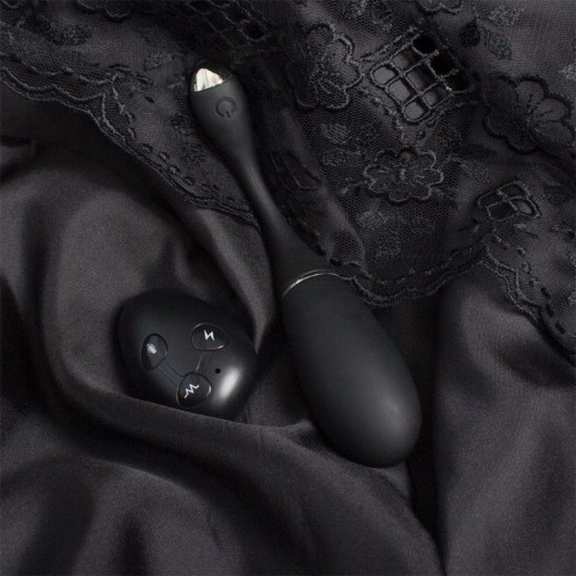 Черное яйцо с электростимуляцией JILL с пультом ДУ - RestArt