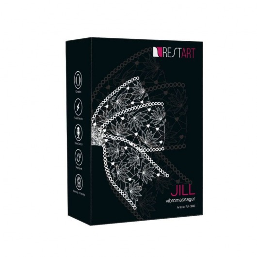 Черное яйцо с электростимуляцией JILL с пультом ДУ - RestArt