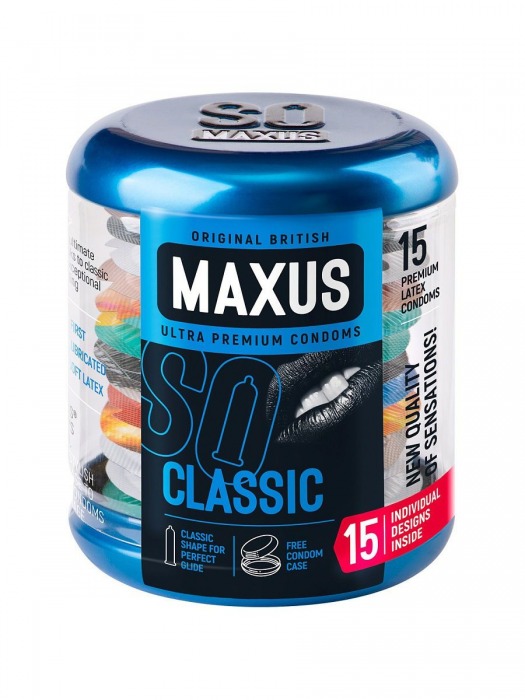 Классические презервативы в металлическом кейсе MAXUS Classic - 15 шт. - Maxus - купить с доставкой в Санкт-Петербурге
