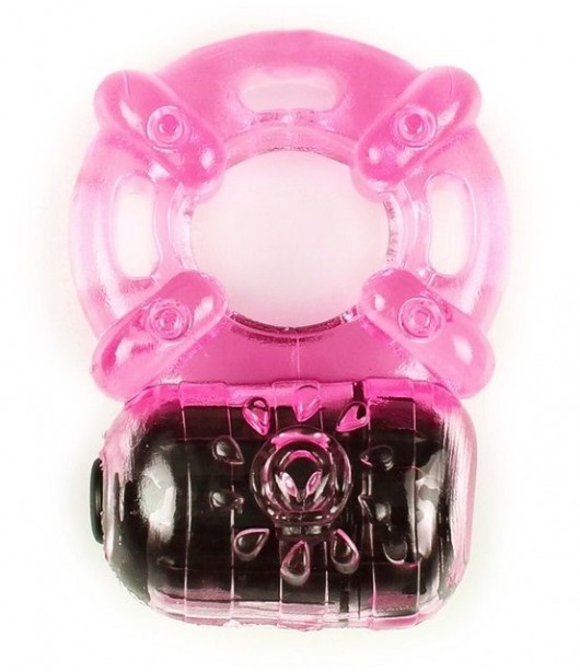Розовое эрекционное кольцо c вибропулей - Brazzers - в Санкт-Петербурге купить с доставкой