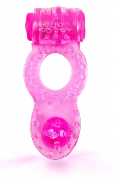 Розовое эрекционное кольцо c виброэлементом - Brazzers - в Санкт-Петербурге купить с доставкой