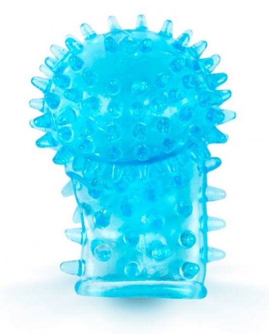 Голубая закрытая рельефная насадка на член - 6 см. - Brazzers - в Санкт-Петербурге купить с доставкой