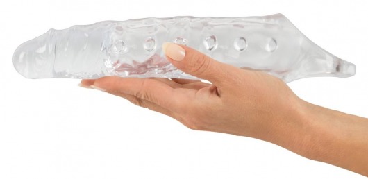Прозрачная закрытая насадка Crystal Skin Penis Sleeve - 27,8 см. - Orion - в Санкт-Петербурге купить с доставкой