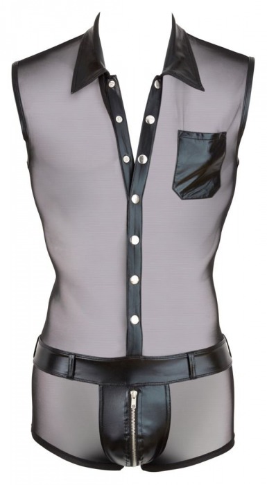 Сексуальный полупрозрачный комбинезон с кармашками - Orion купить с доставкой