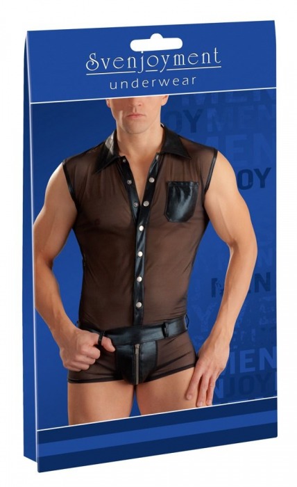 Сексуальный полупрозрачный комбинезон с кармашками - Orion купить с доставкой