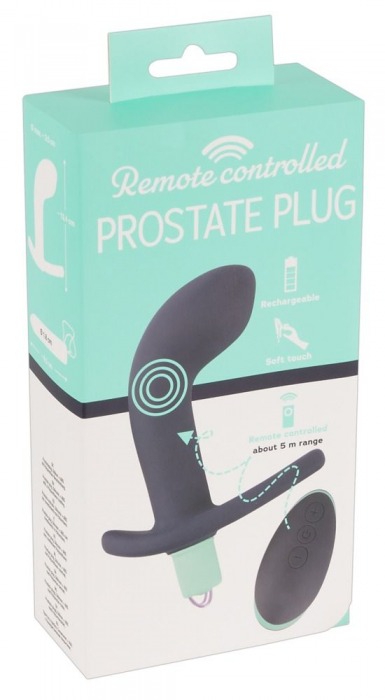 Темно-фиолетовый вибростимулятор простаты с пультом ДУ Remote Controlled Prostate Plug - Orion - в Санкт-Петербурге купить с доставкой