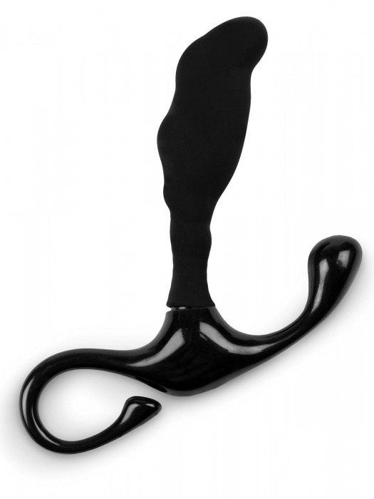 Черный массажер простаты с удобной ручкой-держателем - Brazzers - в Санкт-Петербурге купить с доставкой