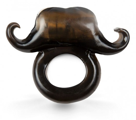 Черное эрекционное кольцо с вибрацией и усами - Brazzers - в Санкт-Петербурге купить с доставкой