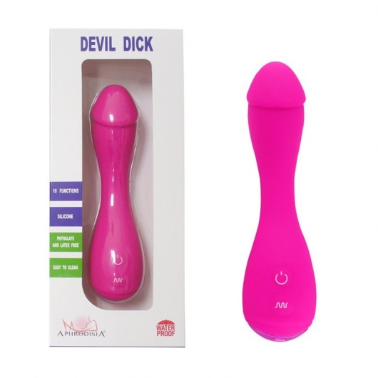 Розовый вибратор Devil Dick - 16 см. - Howells