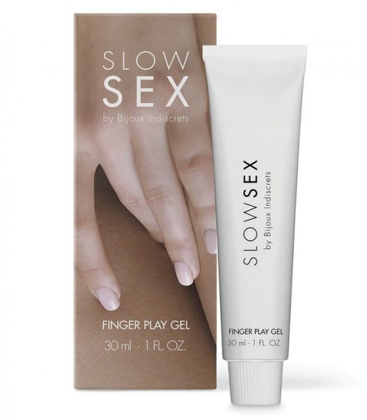 Гель для мастурбации с ароматом кокоса Slow Sex Finger Play Gel - 30 мл. - Bijoux Indiscrets - купить с доставкой в Санкт-Петербурге