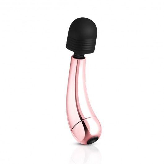 Золотисто-черный мини-вибратор Mini Curve Massager - 13 см. - EDC