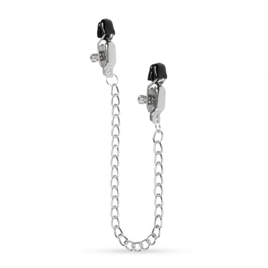 Зажимы на соски с цепочкой Easytoys Big Nipple Clamps With Chain - EDC Wholesale - купить с доставкой в Санкт-Петербурге