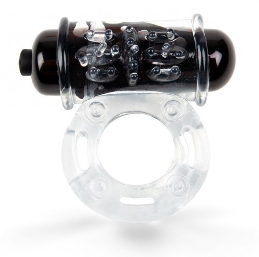 Прозрачное эрекционное кольцо c вибропулей - Brazzers - в Санкт-Петербурге купить с доставкой