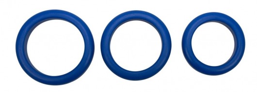 Набор из 3 синих эрекционных колец Blue Mate - Orion - в Санкт-Петербурге купить с доставкой
