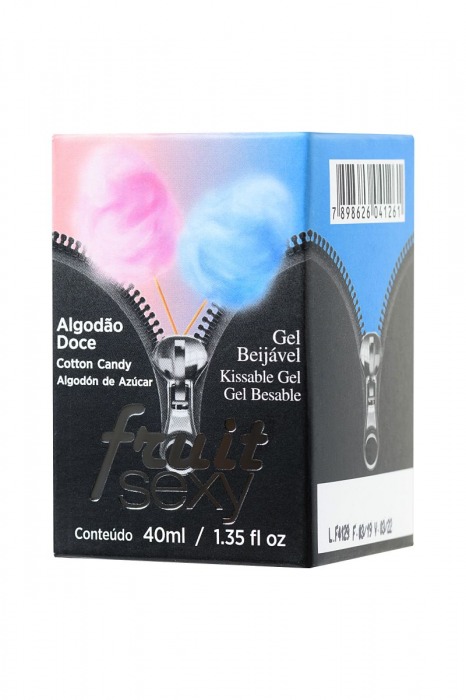 Массажное масло FRUIT SEXY Cotton Candy со вкусом сахарной ваты - 40 мл. - INTT - купить с доставкой в Санкт-Петербурге