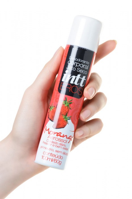 Дезодорант для интимной гигиены Intimo Eros с ароматом клубники - 100 мл. - INTT - купить с доставкой в Санкт-Петербурге