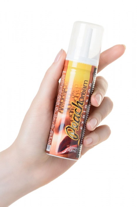 Шипучая пена для массажа ANGHEL EXPLOSION PHEROS Peach с ароматом персика - 50 мл. - INTT - купить с доставкой в Санкт-Петербурге