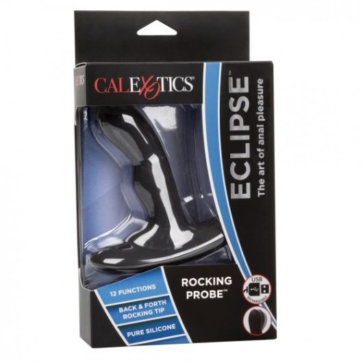 Чёрный вибромассажер простаты Eclipse Rocking Probe - 11,5 см. - California Exotic Novelties - в Санкт-Петербурге купить с доставкой