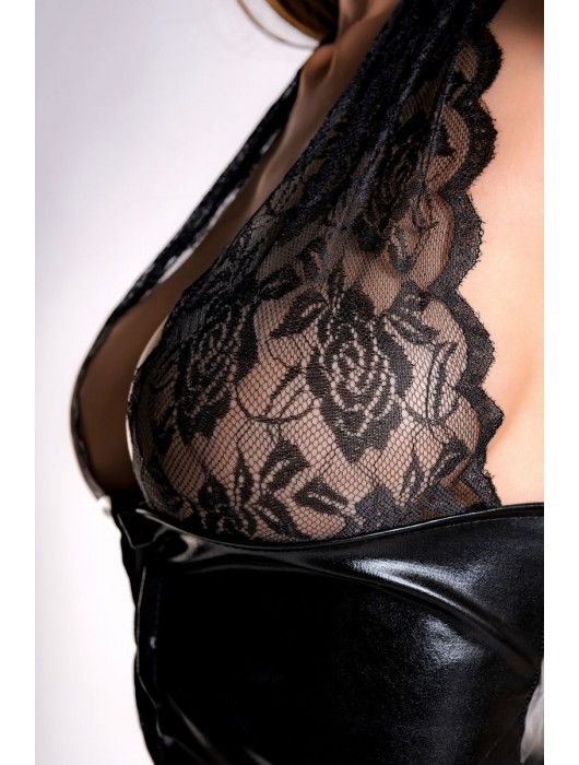 Чарующий комплект Gigi из материала с мокрым блеском - Erolanta купить с доставкой