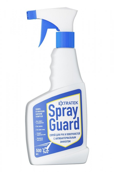 Спрей для рук и поверхностей с антибактериальным эффектом EXTRATEK Spray Guard - 500 мл. - Spray Guard - купить с доставкой в Санкт-Петербурге