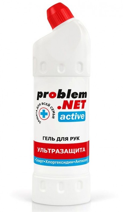 Обеззараживающий гель для рук Problem.net Active - 1000 мл. - Биоритм - купить с доставкой в Санкт-Петербурге
