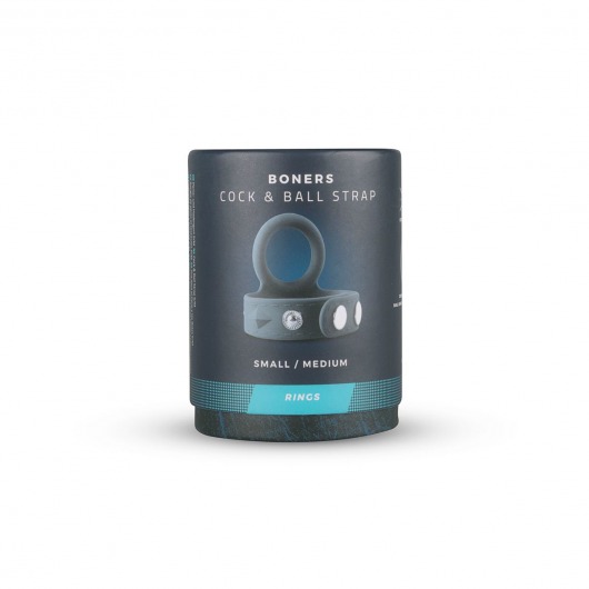 Темно-серое эрекционное кольцо с утяжкой для мошонки - размер S-M - EDC - в Санкт-Петербурге купить с доставкой